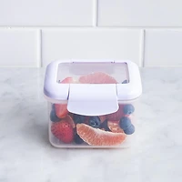 Locksy Click 'N' Go 440ml Snack Container (White)