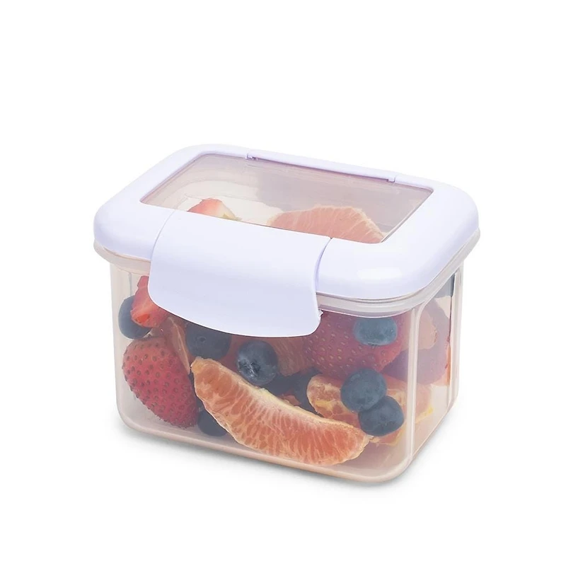 Locksy Click 'N' Go 440ml Snack Container (White)