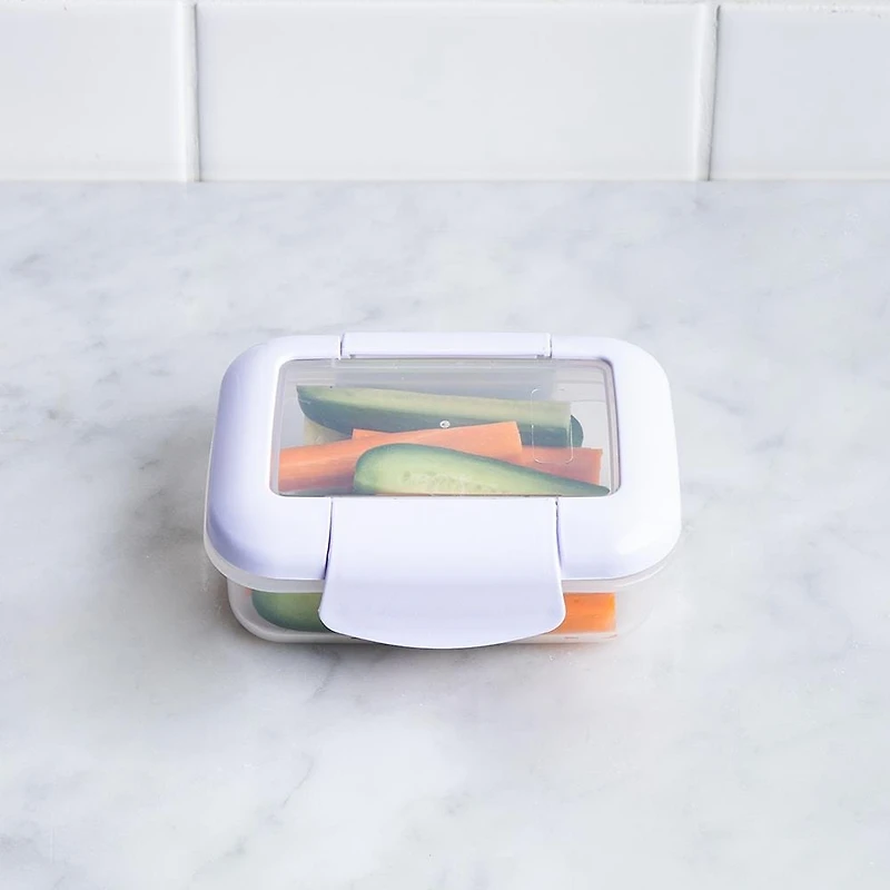 Locksy Click 'N' Go 174ml Snack Container (White)