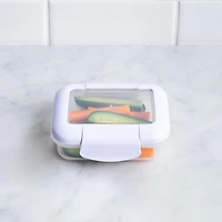 Locksy Click 'N' Go 174ml Snack Container  (White)