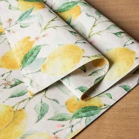 Harman Printed 'Fresh Lemon' Linen Table Runner