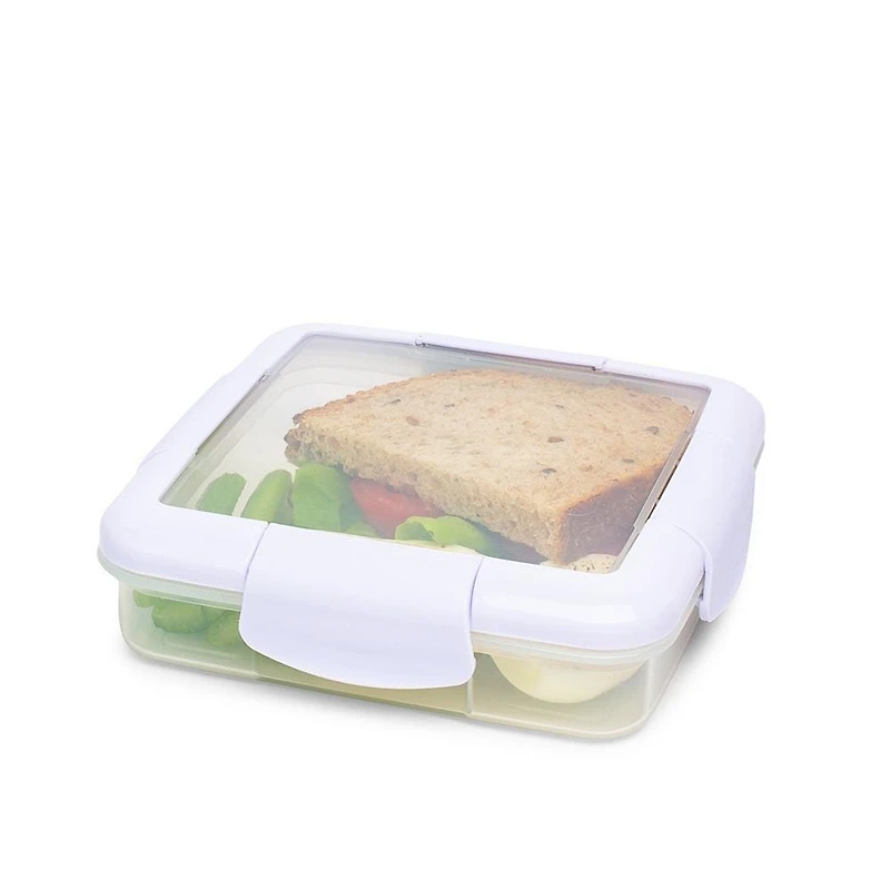 Locksy Click 'N' Go 174ml Snack Container (White)