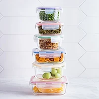 KSP Clip It Glass Storage Container Combo Set of 12