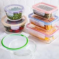 KSP Clip It Glass Storage Container Combo Set of 12