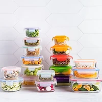 KSP Clip It Glass Storage Container Combo Set of 12