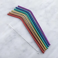 Joie Eco-Friendly 'Rainbow' Reusable Drinking Straw - Set of 7