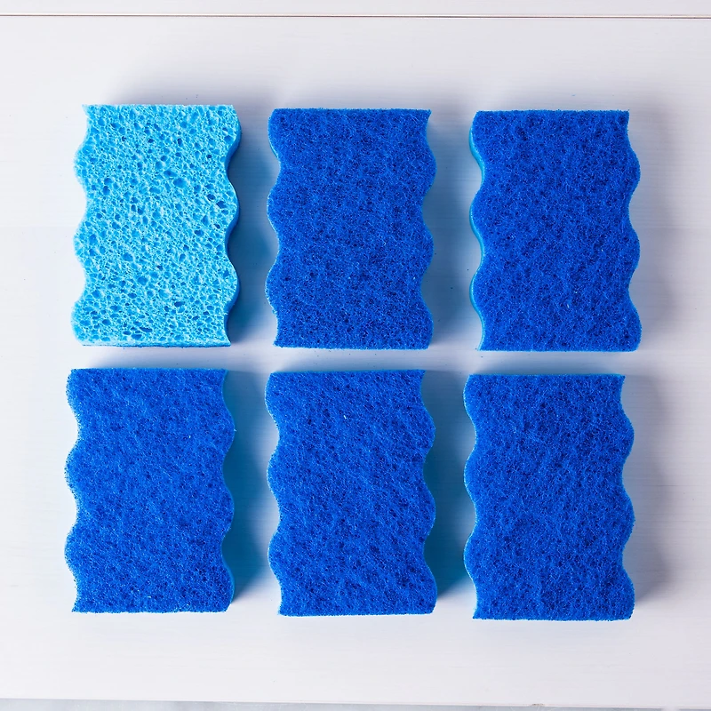 Dawn Non-Scratch All-Purpose Cleaning Sponge - Set of 6 (Blue)