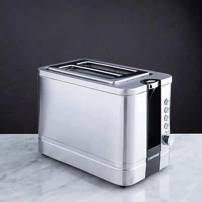 Chefman Pop-Up Wide Slot Toaster (St/St - Black)