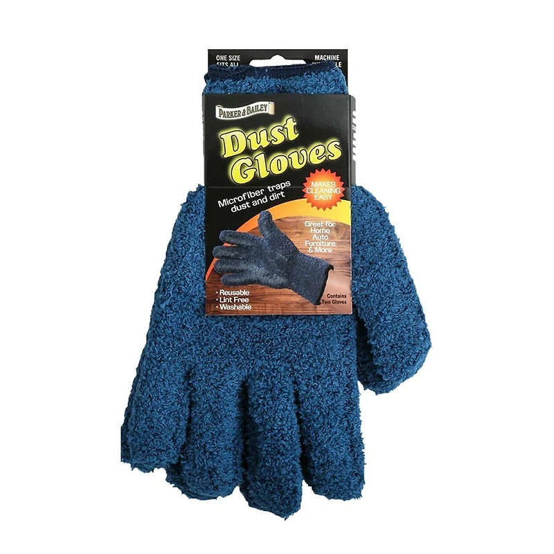 Parker & Bailey Clean Microfiber Dust Glove - Set of 2 (Blue)