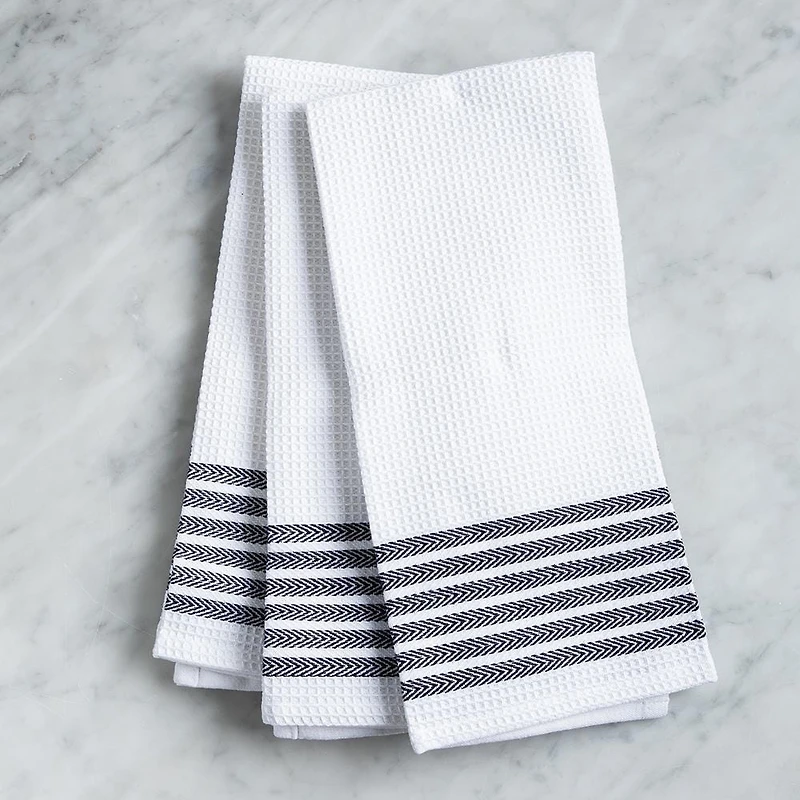 Harman Premium Quality Kitchen Towel - Set of 3 (Black)