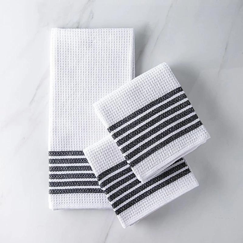 Harman Premium Quality Kitchen Towel - Set of 3 (Black)