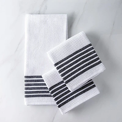 Harman Premium Quality Kitchen Towel - Set of 3 (Black)