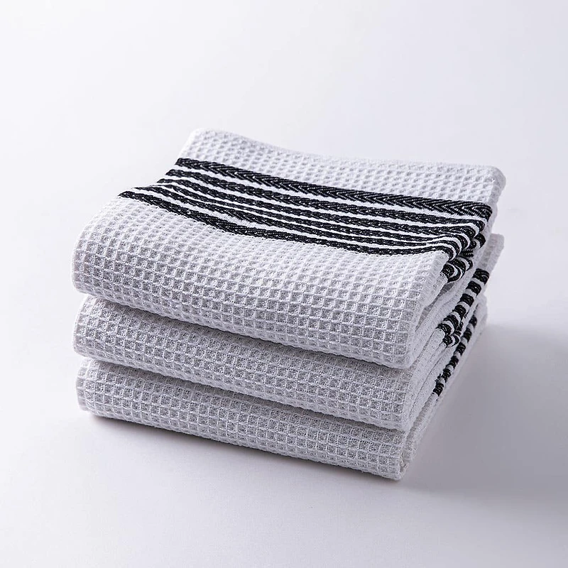 Harman Premium Quality Kitchen Towel - Set of 3 (Black)