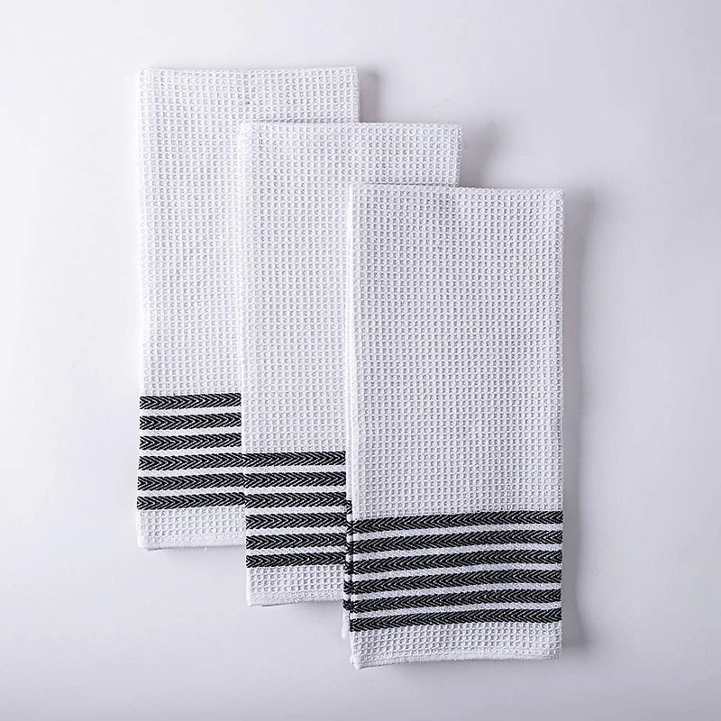 Harman Premium Quality Kitchen Towel - Set of 3 (Black)