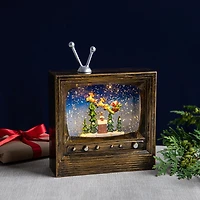 KSP Christmas Wonder 'TV Santa' LED Snow Globe