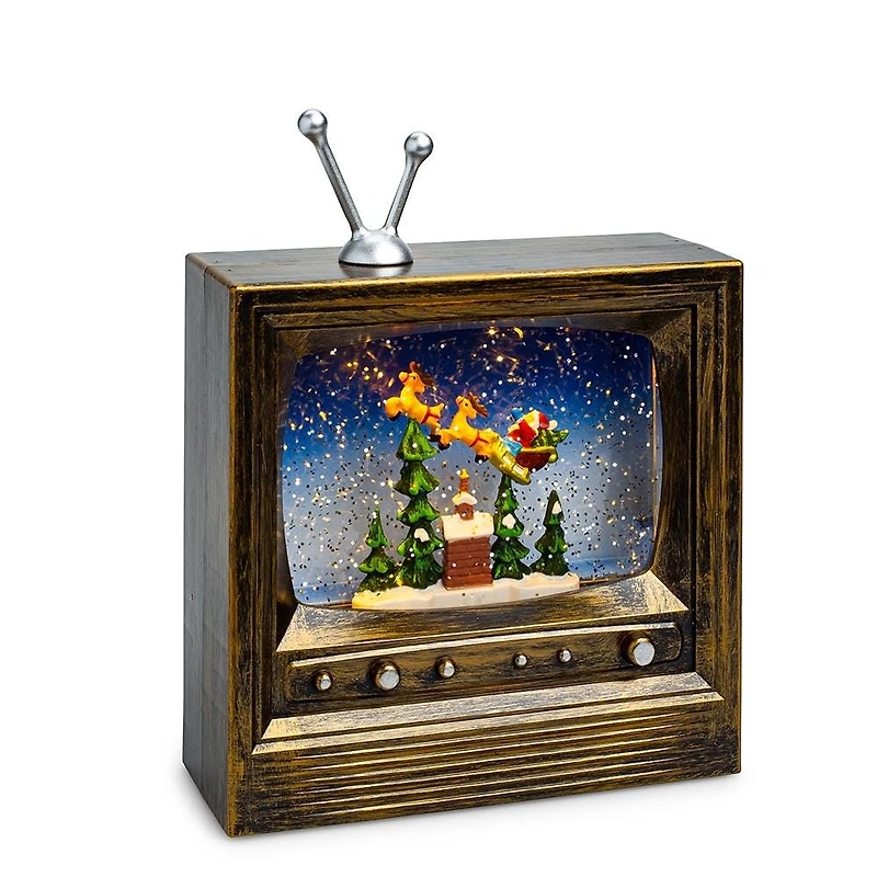 KSP Christmas Wonder 'TV Santa' LED Snow Globe