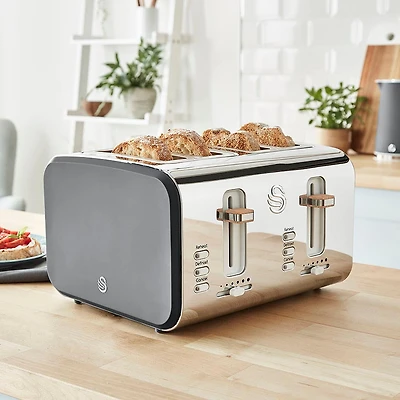 Swan Nordic Toaster 4-Slice (/Stainless Steel