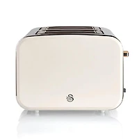 Swan Nordic Toaster 4-Slice (Cream/Stainless Steel)