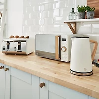 Swan Nordic Toaster 4-Slice (Cream/Stainless Steel)