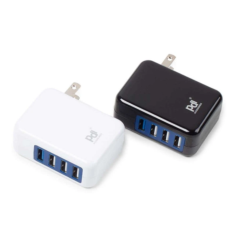 PDI Universal Fast Charging Wall Charger USB with 4 Slots (Asstd.)