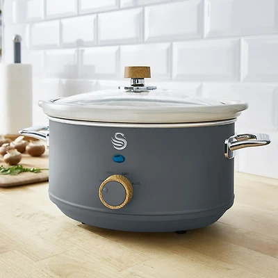 Swan Nordic Slow Cooker (Grey)