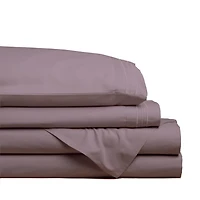 Hotel & Home Ultra-Soft Microfiber King Sheet - Set of 4 (Lilac)