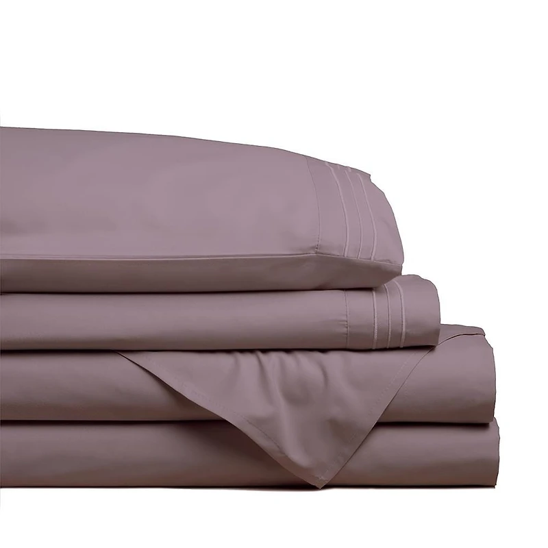 Hotel & Home Ultra-Soft Microfiber Queen Sheet - Set of 4 (Lilac)