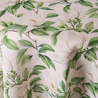 Harman Printed 'White Blossom' Linen Tablecloth (70" dia.)