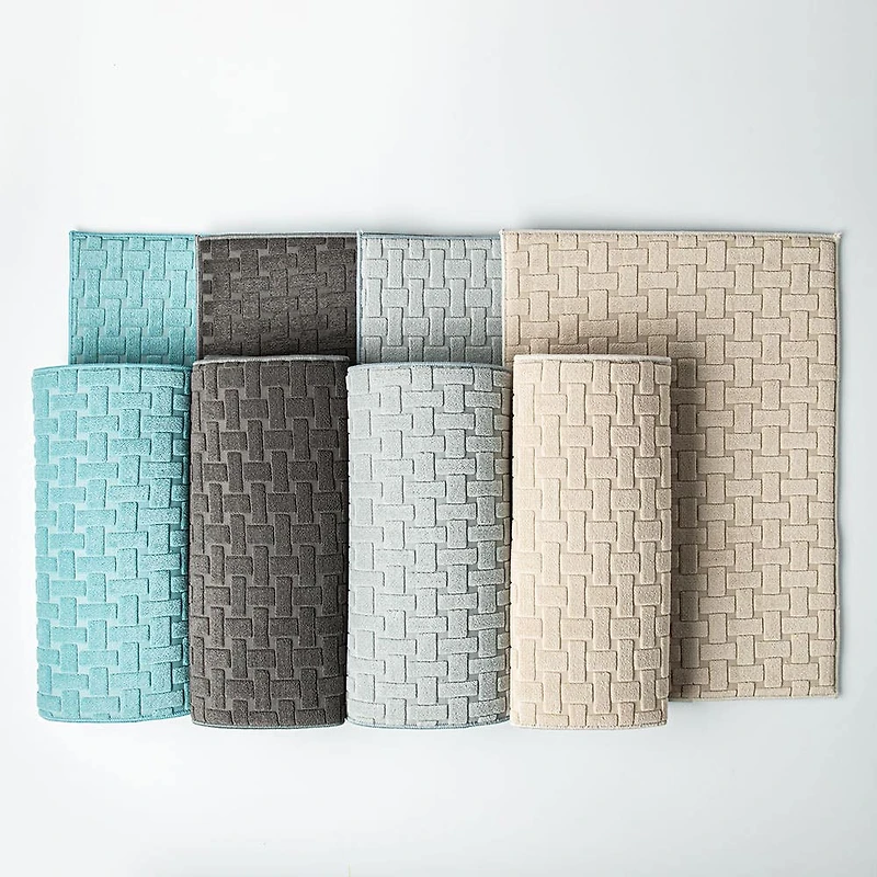 KSP Luxedry 'Interlock' Microfiber Dish Drying Mat - Set/2 (Charcoal)