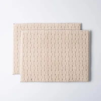 KSP Luxedry 'Interlock' Microfiber Dish Drying Mat - Set of 2 (Beige)