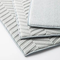 KSP Luxedry Herringbone Microfiber Dish Drying Mat - Set/3 (Grey)