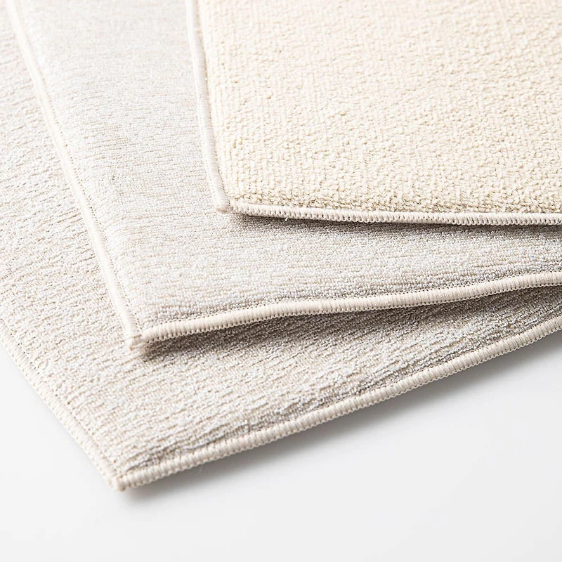 KSP Luxedry'Heathered Microfiber Dish Drying Mat - Set/3 (Beige)