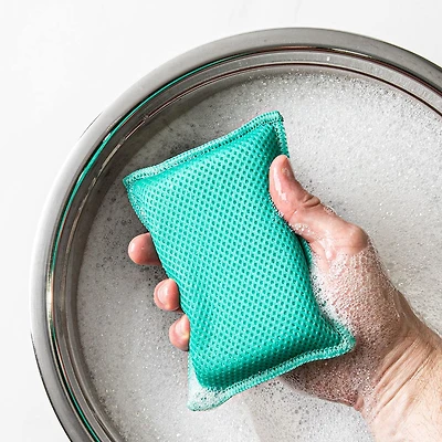 KSP Mighty Sponge Non-Scratch Cleaning Scrubby (Turquoise)