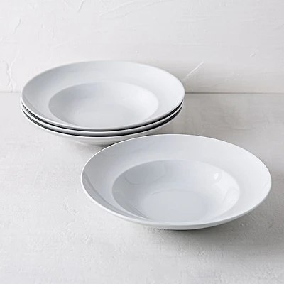 KSP Napoli Porcelain Pasta Bowl - Set of 4 (White)