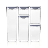 OXO Good Grips Pop Square Storage Canister Combo Set of 5