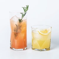 Libbey Tumbler & Rocks 'Rhombus' Combo - Set of 16 (Clear)
