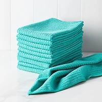 KSP Ultimate Clean All-Purpose Microfiber Cloth - Set/10 (Turquoise)