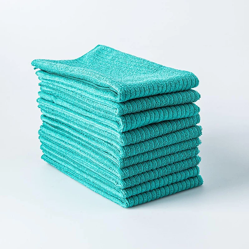 KSP Ultimate Clean All-Purpose Microfiber Cloth - Set/10 (Turquoise)