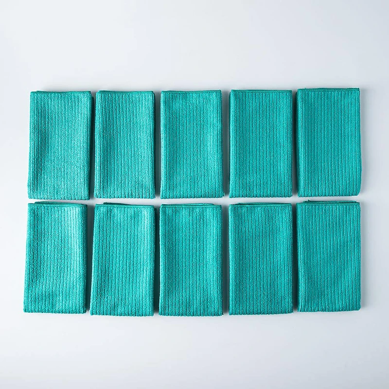 KSP Ultimate Clean All-Purpose Microfiber Cloth - Set/10 (Turquoise)