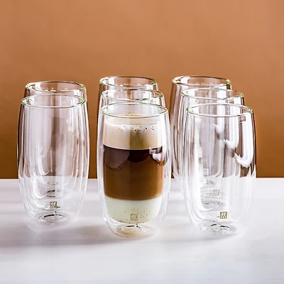 ZWILLING Sorrento Double Wall 'Buy 6 & Get 8' Latte Macchiato Glasses