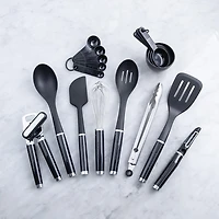 KitchenAid Classic Culinary Gadget and Tool - Set of 17 (Black)