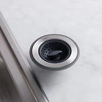 OXO Good Grips Sink Stopper-Strainer (Black/Stainless Steel)