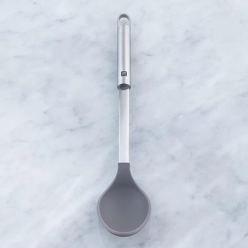 ZWILLING Pro Silicone Serving Spoon (Black/Stainless Steel)