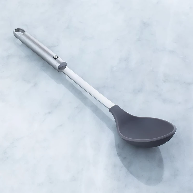 ZWILLING Pro Silicone Serving Spoon (Black/Stainless Steel)