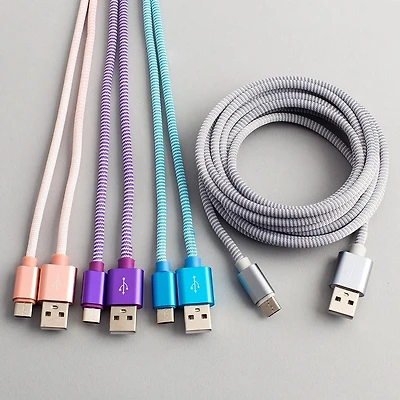 PDI Nylon 'Type-C' Charge & Sync Cable (Asstd.)