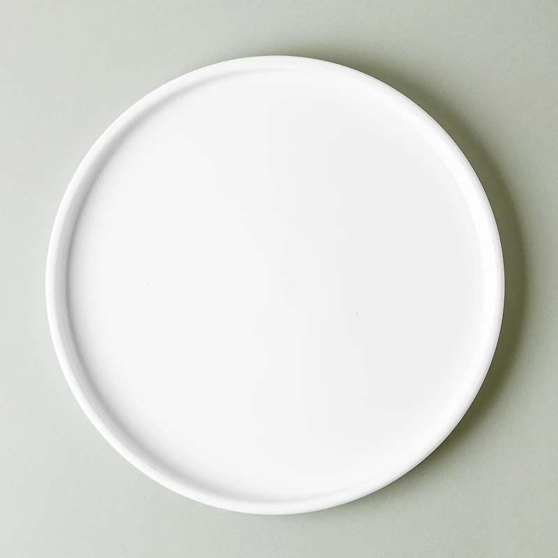 A La Carte 'Bergen' Porcelain Dinner Plate (White)
