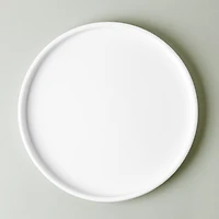 A La Carte 'Bergen' Porcelain Dinner Plate (White)