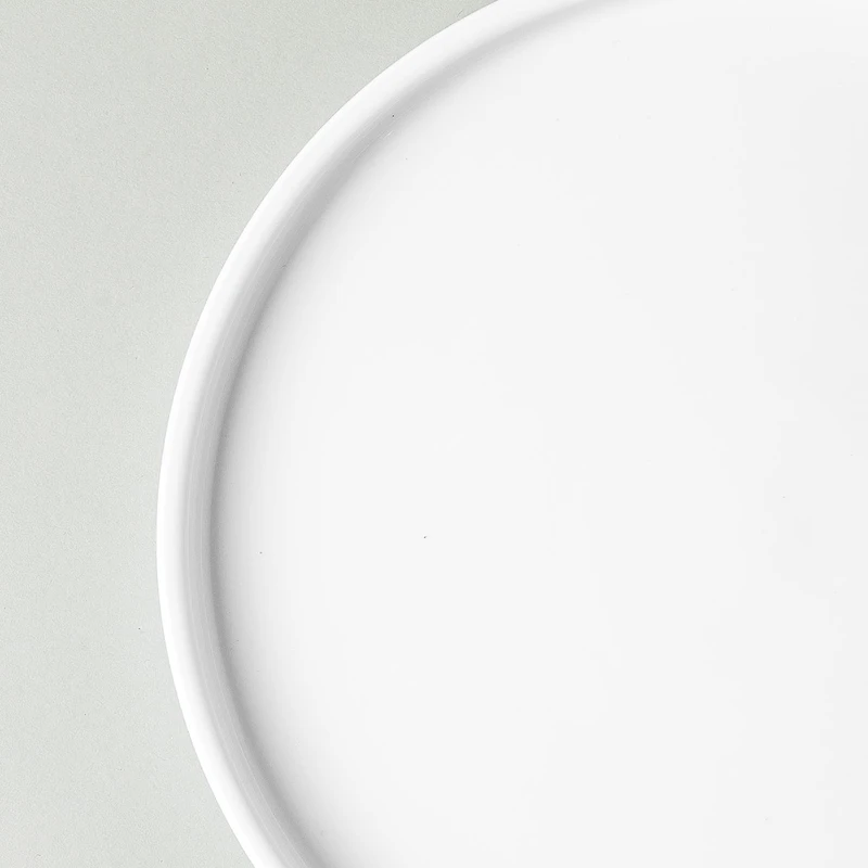 A La Carte 'Bergen' Porcelain Dinner Plate (White)