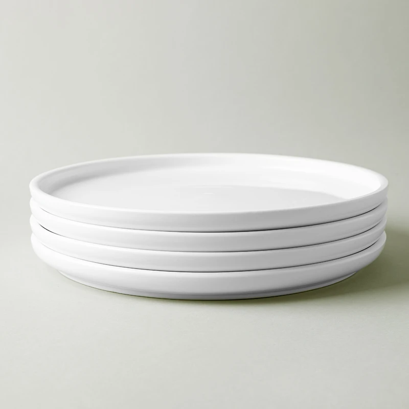 A La Carte 'Bergen' Porcelain Dinner Plate (White)
