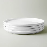 A La Carte 'Bergen' Porcelain Dinner Plate (White)